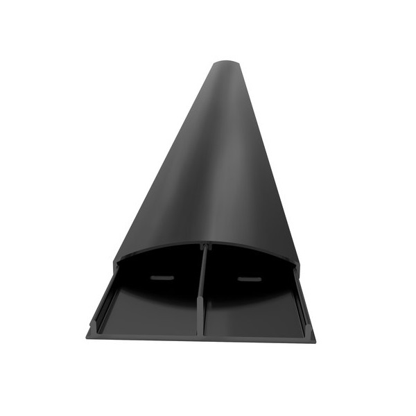 Multibrackets Premium super slim aluminium kabelgoot - 160 x 7,5 cm / zwart