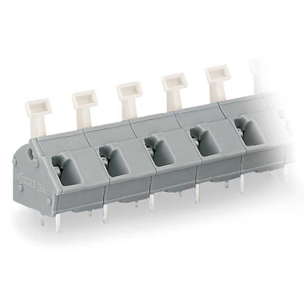 WAGO 256-624 Veerkrachtklemblok 2.50 mm² Aantal polen 24 Grijs 20 stuk(s)