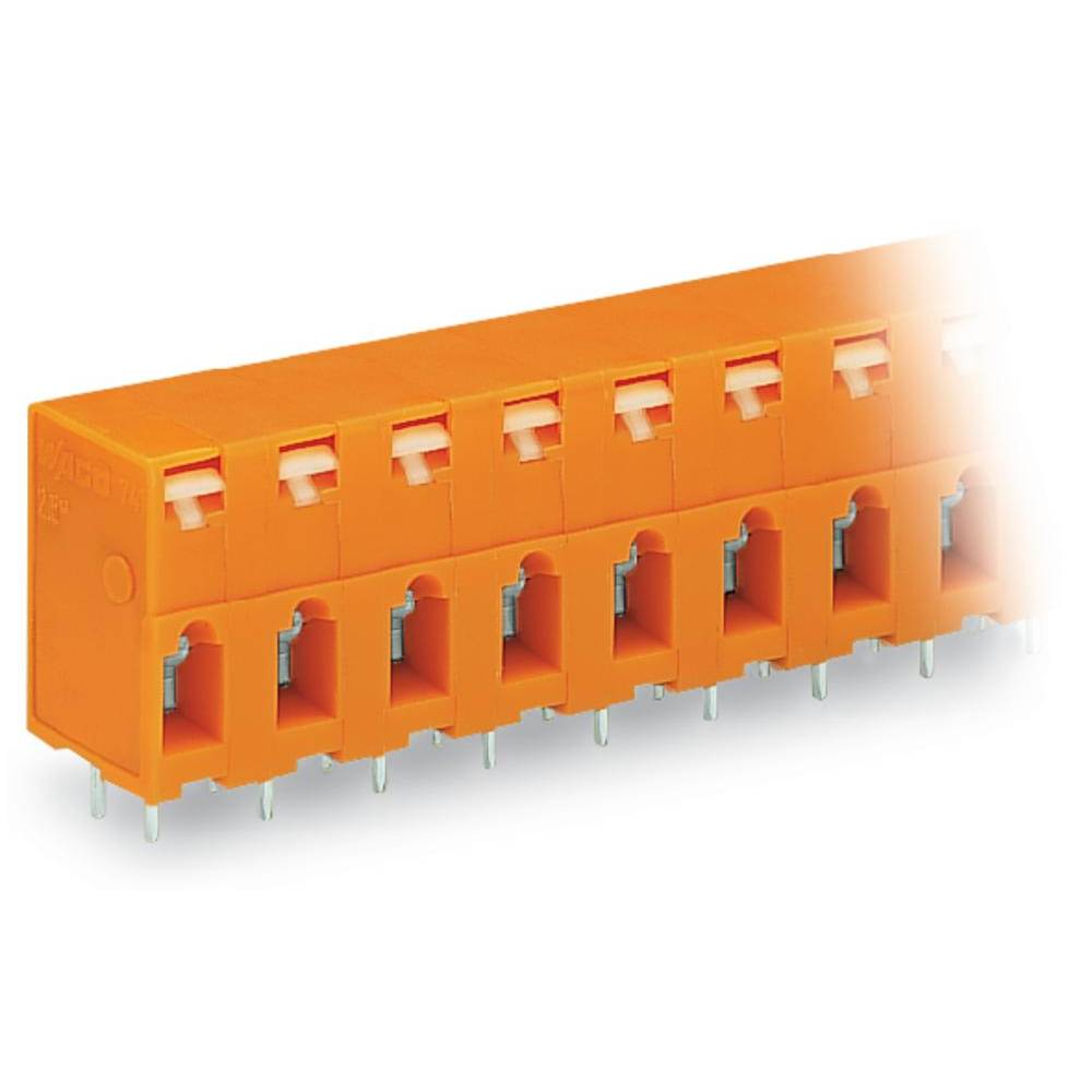 WAGO 741-404 Veerkrachtklemblok 2.50 mm² Aantal polen 4 Oranje 160 stuk(s)