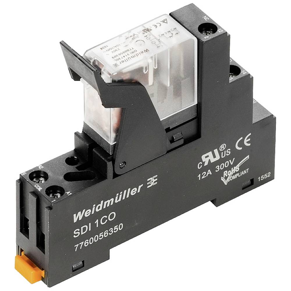 Weidmüller DRIKIT 24VAC 1CO LD Relaismodule Nominale spanning: 24 V/AC Schakelstroom (max.): 10 A 1x wisselcontact 10 stuk(s)