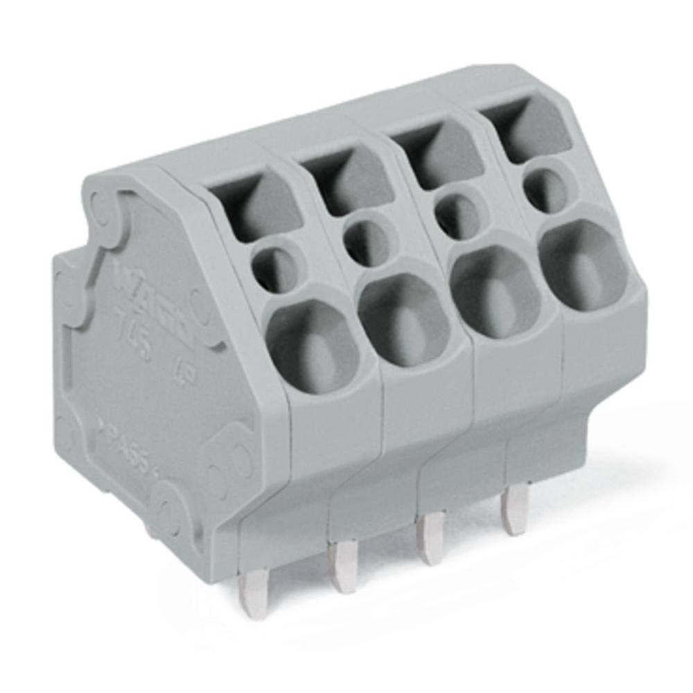 WAGO 745-3107 Veerkrachtklemblok 4.00 mm² Aantal polen 7 Grijs 84 stuk(s)