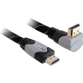 DeLock 82994 Kabel High Speed HDMI met Ethernet - HDMI A male > HDMI A male haaks 4K 2 m