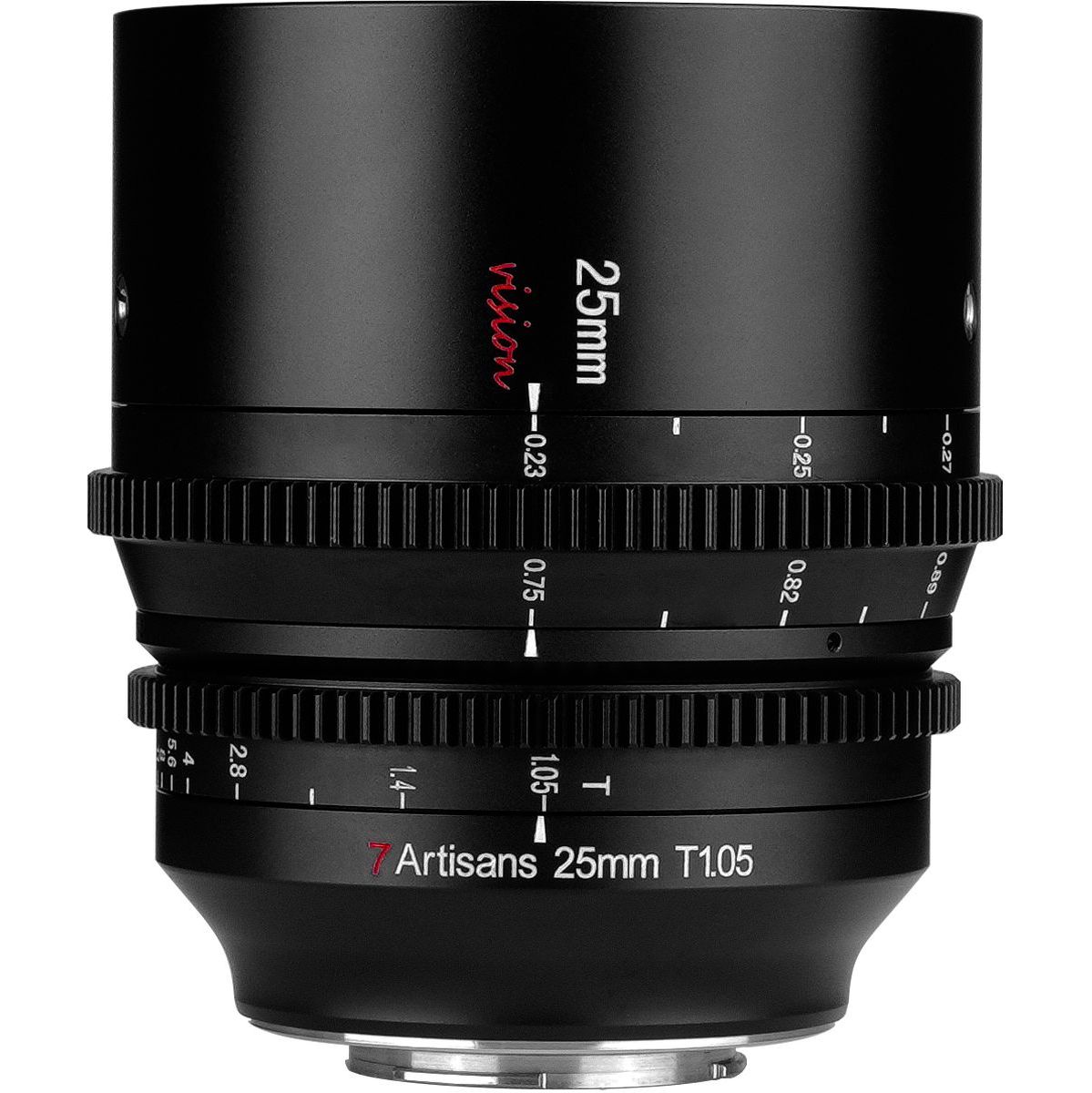 7Artisans 25mm T1.05 MFT (Pana/Olympus) Cine APS-C Black