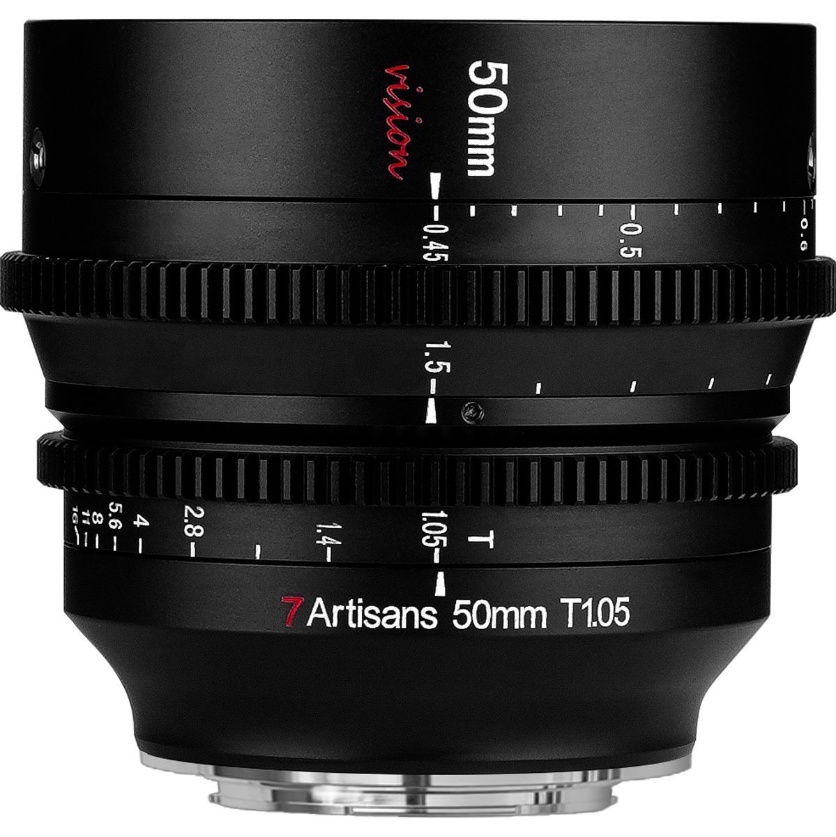 7Artisans 50mm T1.05 Canon EOS-R-Mount Cine APS-C Black