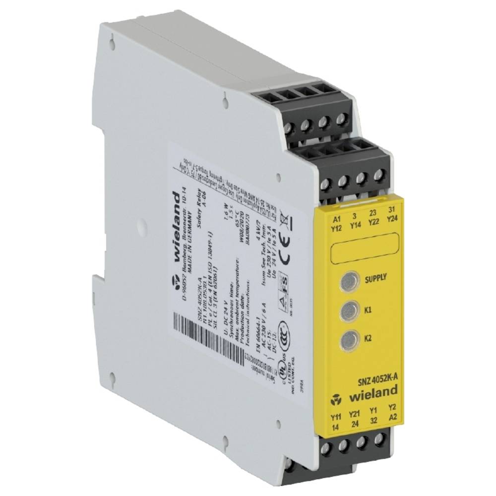Wieland Electric SNZ4052K-A AC/DC 24V (B) Tweehandsschakelapparaat (b x h x d) 22.5 x 96.5 x 114 mm 1 stuk(s)