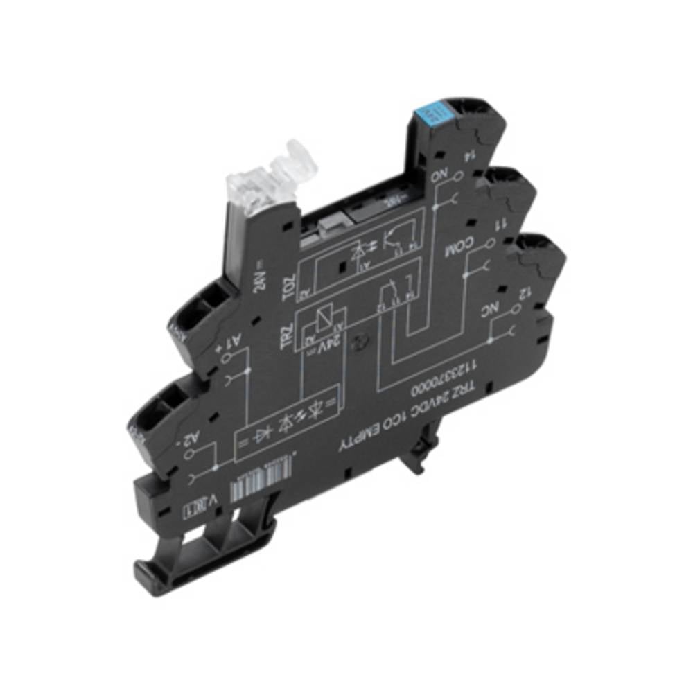 Weidmüller TRZ 24VDC 1CO EMPTY Relaissocket Met display, LED Geschikt voor serie:  serie Termseries (l x b x h) 70 x 6.4 x 90.5 mm 10 stuk(s)