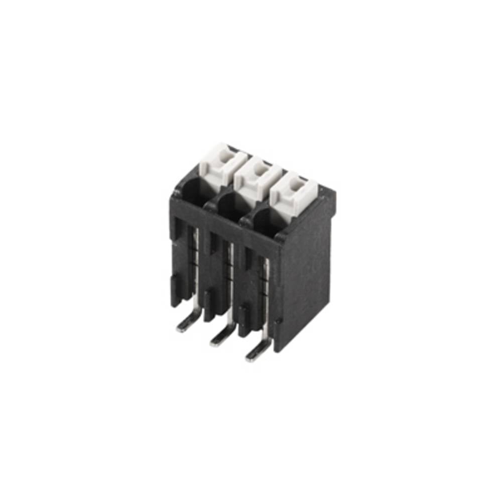 Weidmüller 1250410000 Veerkrachtklemblok 1.5 mm² Aantal polen 6 Zwart 180 stuk(s)