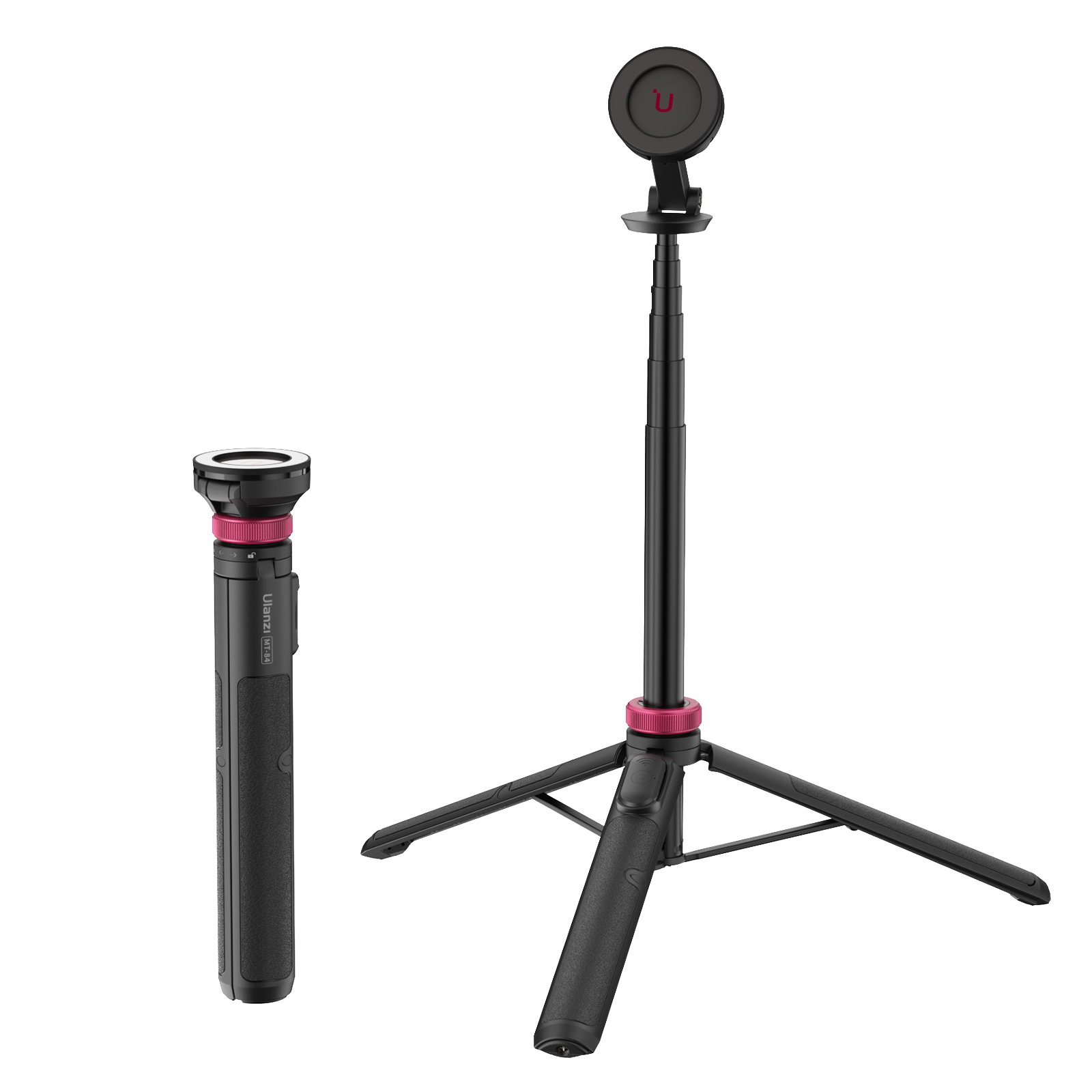 Ulanzi MT-84 Selfie Stick Statief 153cm Magnetisch + remote