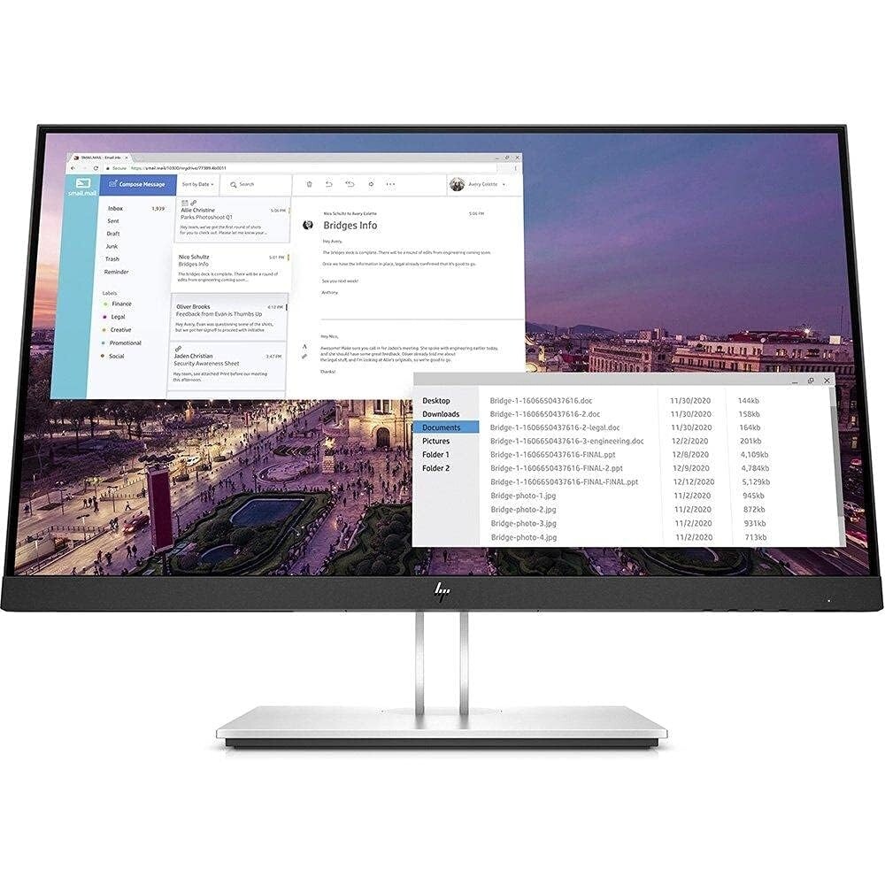 HP E23 G4 - 23 inch - 1920x1080 - DP - HDMI - VGA - Zwart