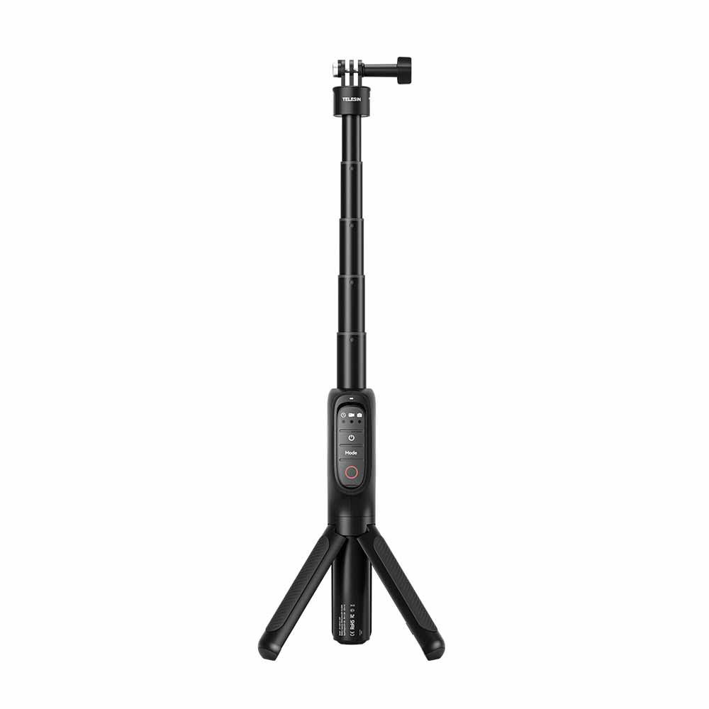 Telesin Powerbank Selfie Stick Statief met Remote voor GoPro