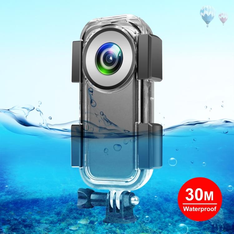 Puluz 30m waterdichte onderwaterbehuizing voor Insta360 ONE X2 transparant