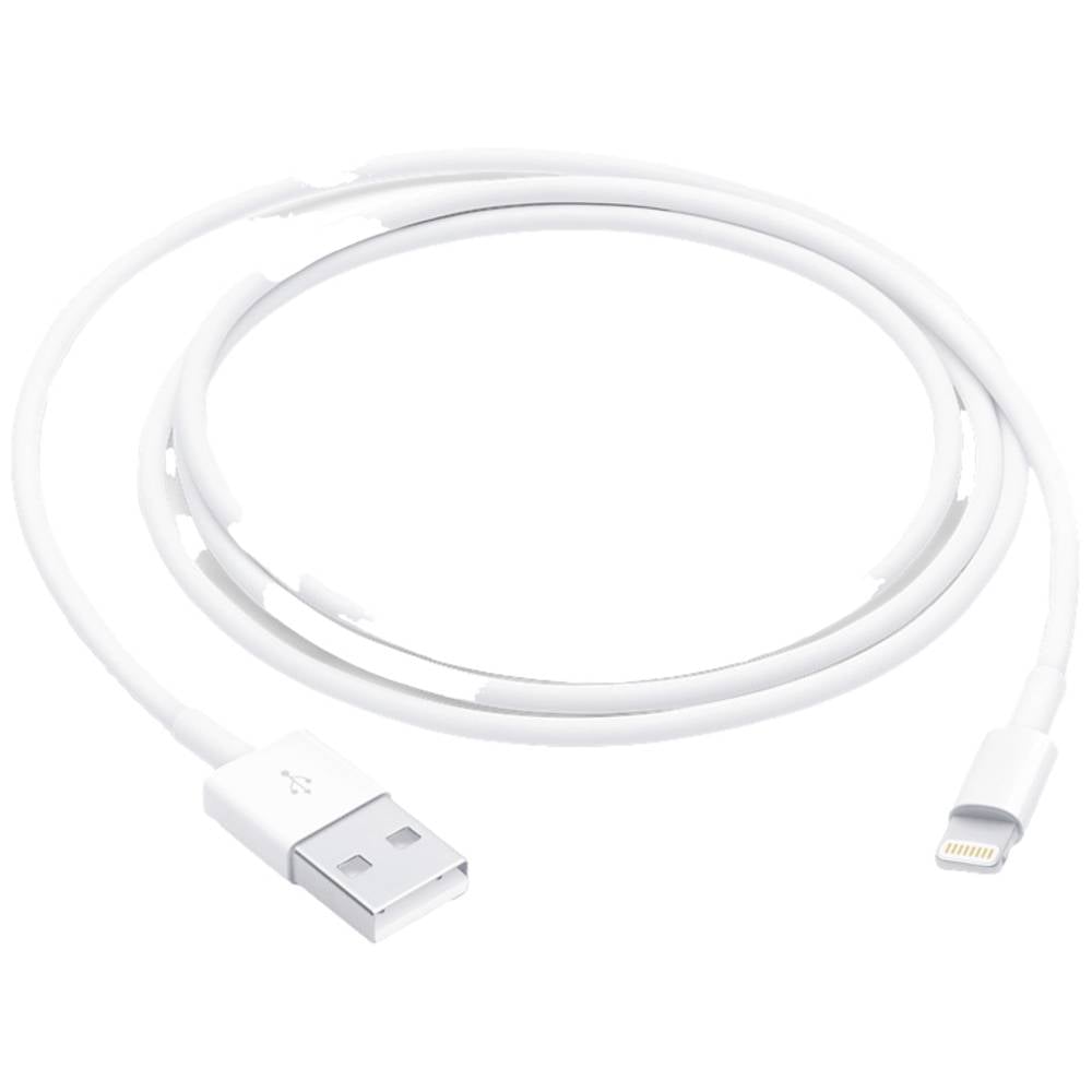 Apple USB-kabel USB 2.0 USB-A stekker,  Lightning stekker 1.00 m Wit MUQW3ZM/A-B