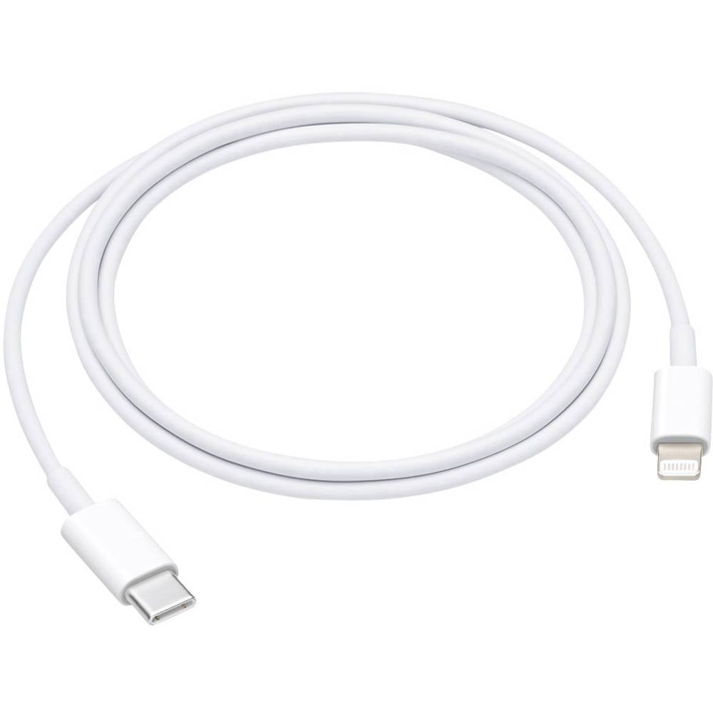 USB-kabel USB 2.0 USB-C stekker, Apple Lightning stekker 1.00 m Wit MX0K2ZM/A (B)