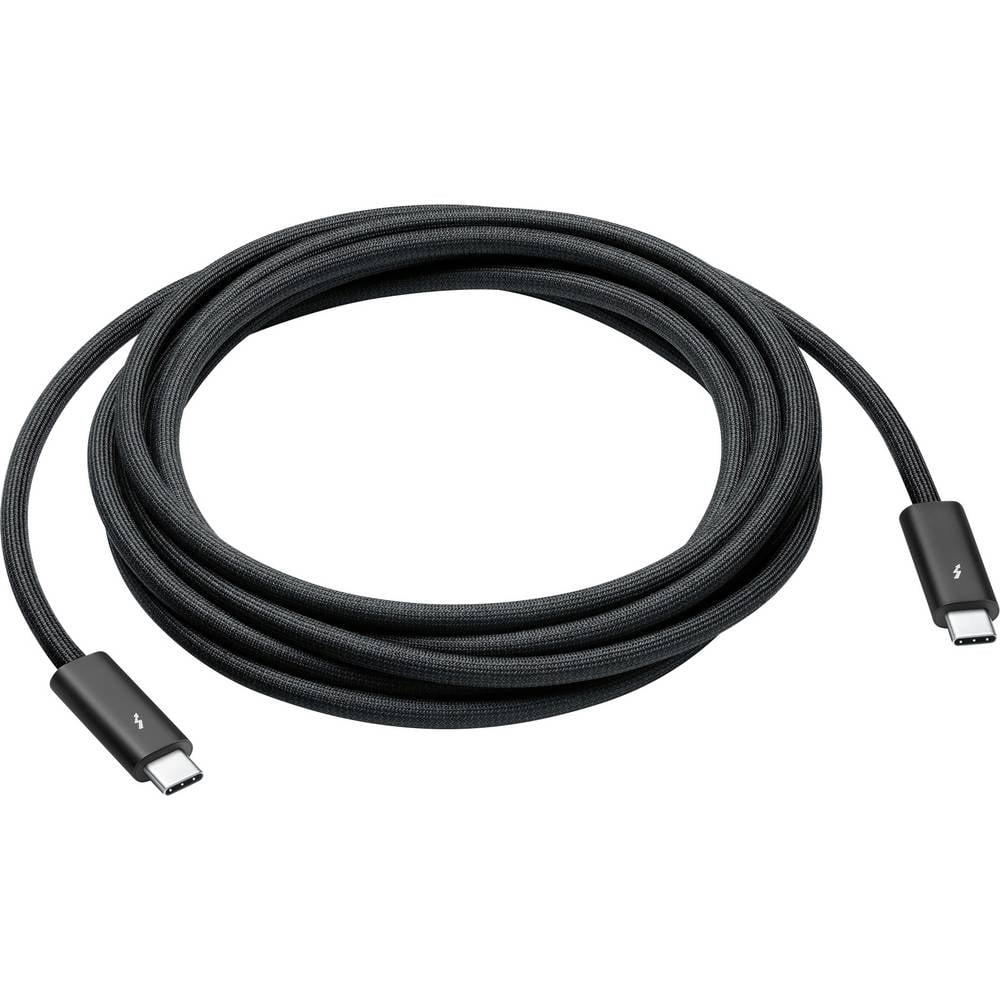 Apple Thunderbolt-kabel Thunderbolt 4 Thunderbolt (USB-C) stekker, Thunderbolt (USB-C) stekker 3 m Zwart MW5H3ZM/A