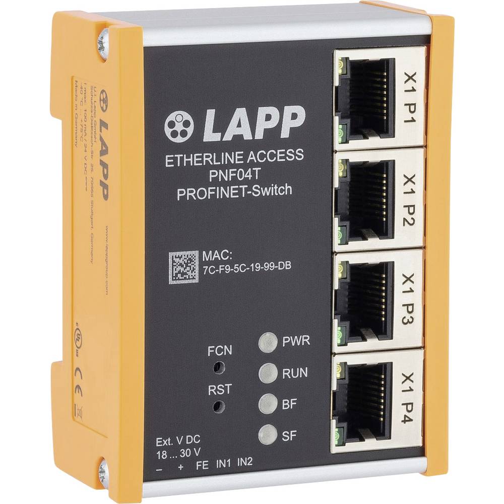 LAPP ETHERLINE ACCESS PNF04T Industrial Ethernet Switch