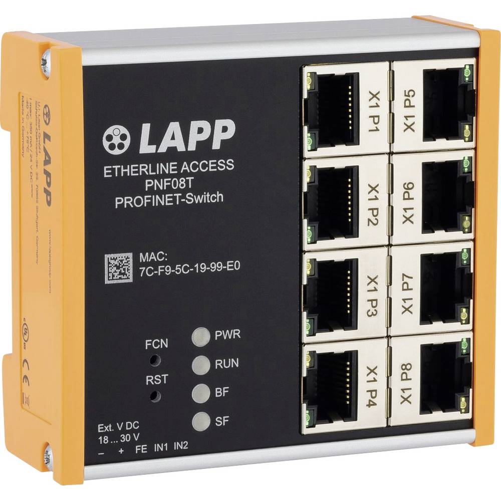 LAPP ETHERLINE ACCESS PNF08T Industrial Ethernet Switch