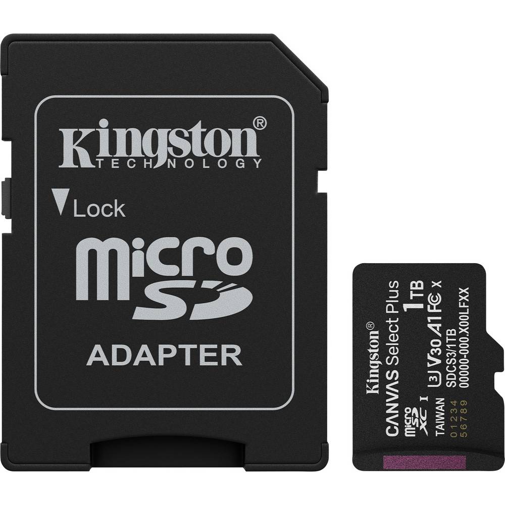 Kingston Canvas Select Plus microSDXC-kaart 1 TB Class 10 UHS-I
