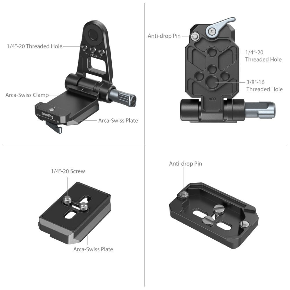 SmallRig 4696 NP-F Battery Adapter Mount Plate Kit For Mirrorless Cameras