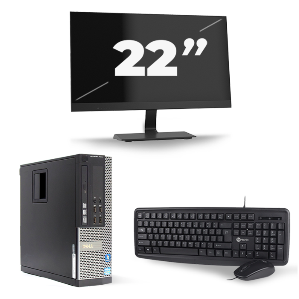 Dell Optiplex 7010 SFF - Intel Core i3-3e Generatie - 8GB RAM - 256GB SSD - Windows 10 + 1x 22 inch Monitor