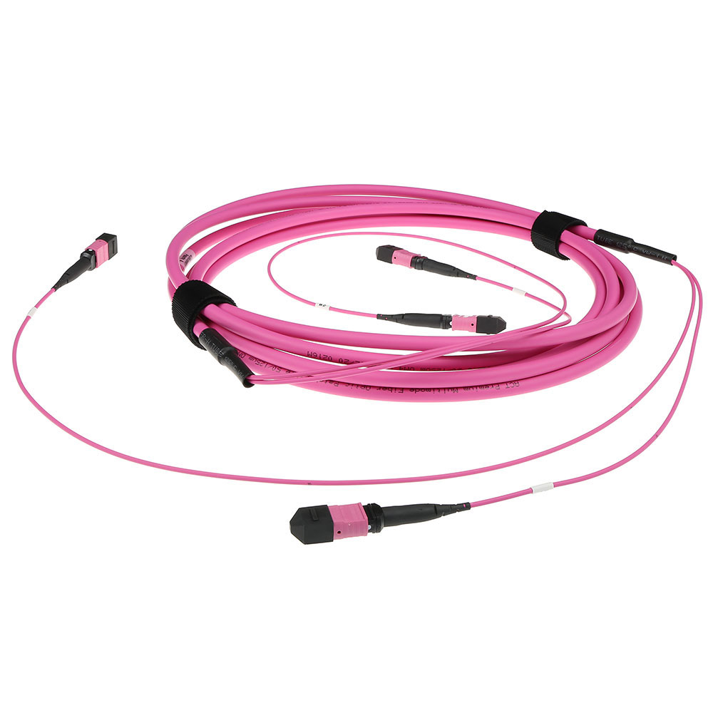 ACT DC5216 Glasvezel Patchkabel 50/125 OM4(OM3) Polarity A Trunkkabel MTP/MPO Female - 100 meter