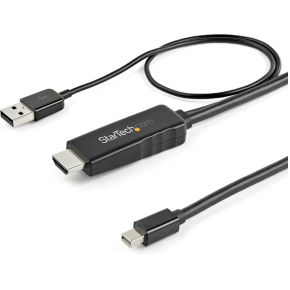 Startech .com HD2MDPMM2M video kabel adapter 2 m HDMI Type A (Standaard) Mini DisplayPort Zwart