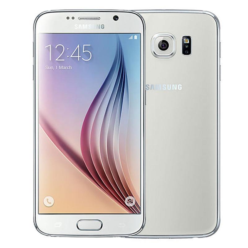 Samsung 95% nieuw Gereviseerd  Origineel  Galaxy S6 G920F 4G 5.1  3GB RAM 32GB ROM Vingerafdruk Mobiele Telefoon simple set wit