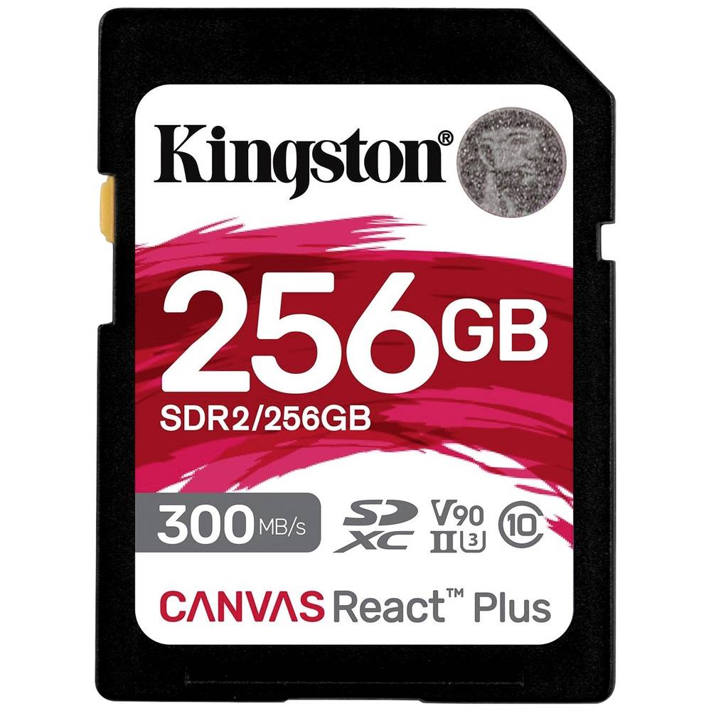 Kingston Canvas React Plus SD-kaart 256 GB Class 10 UHS-II