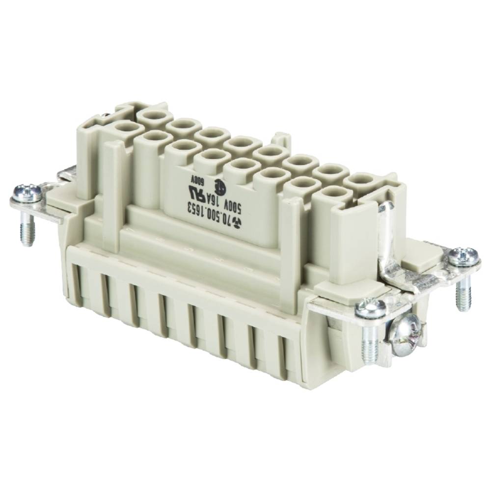 Wieland Electric 70.500.1653.0 Businzetstuk Totaal aantal polen 16 10 stuk(s)