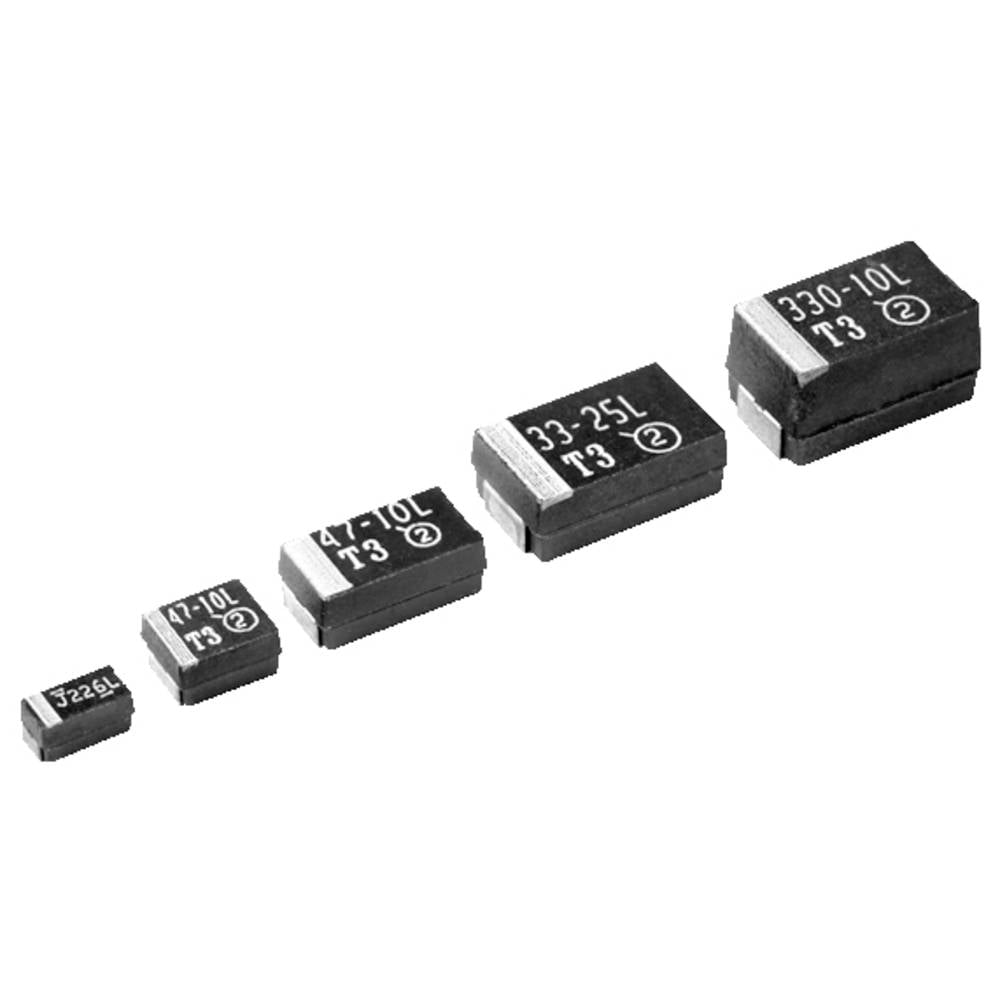 Vishay 293D107X9016E2TE3 Tantaalcondensator (l x b x h) 7.3 x 4.3 x 4.0 mm 1 stuk(s)