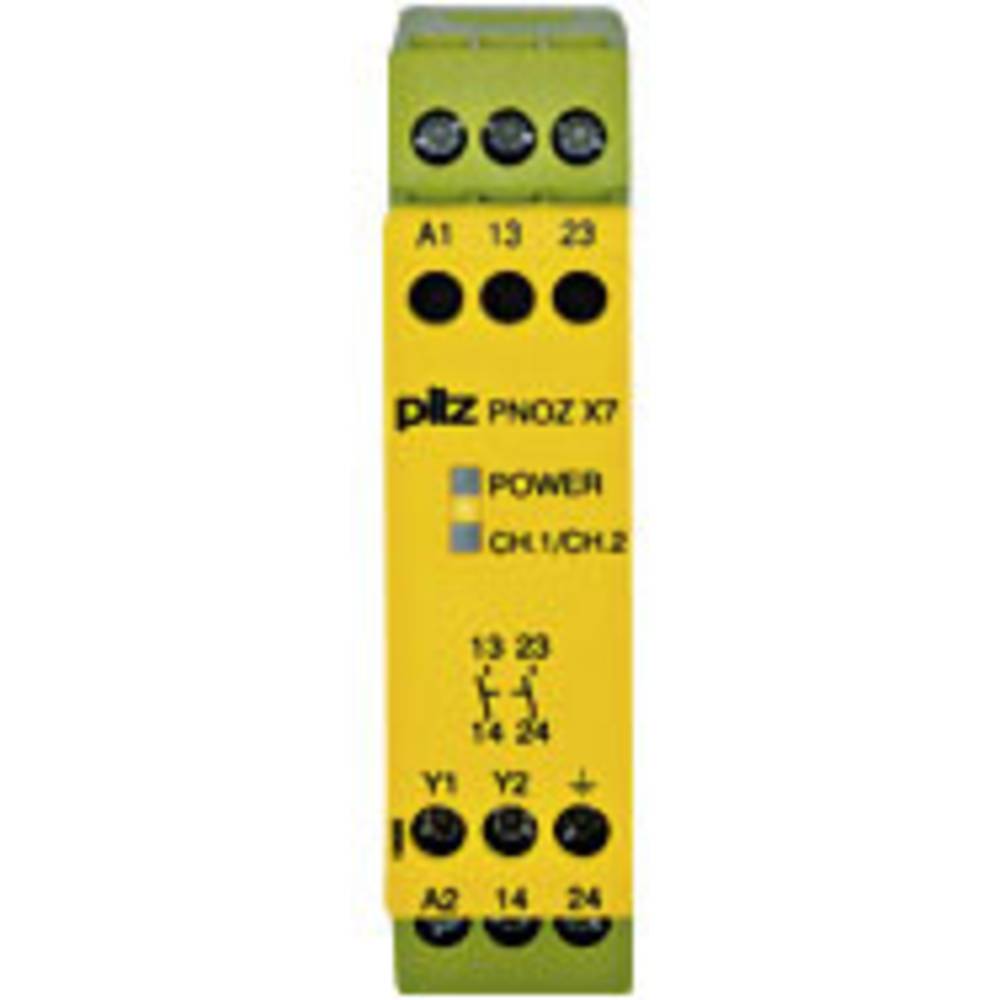 PILZ PNOZ X7 230VAC 2n/o Veiligheidsschakelapparaat Voedingsspanning (num): 230 V/AC 2x NO (b x h x d) 22.5 x 87 x 121 mm 1 stuk(s)