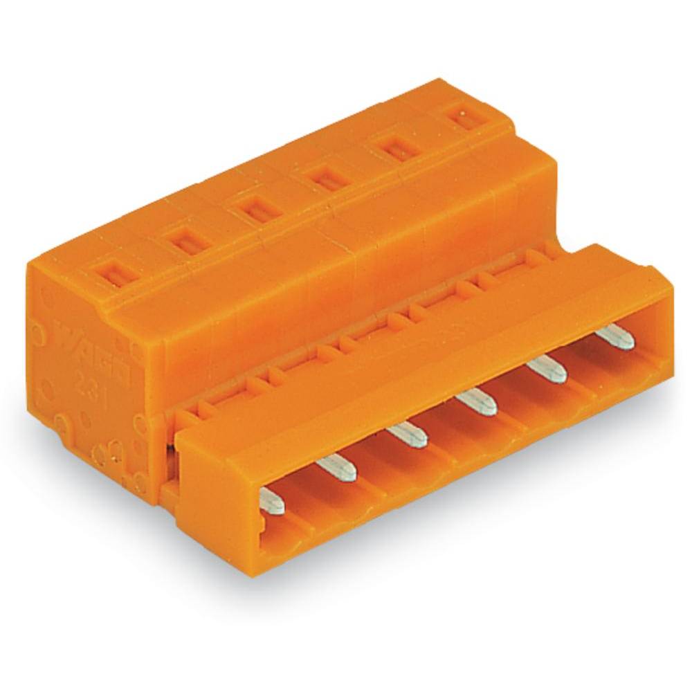WAGO 731-642 Male header (standaard) 2081 Totaal aantal polen: 12 Rastermaat: 7.62 mm Inhoud: 25 stuk(s)
