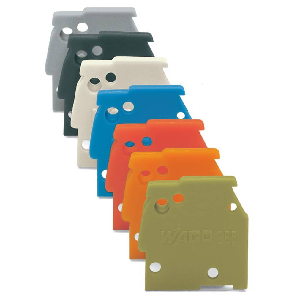 WAGO 255-500 Afsluitplaat Rood 100 stuk(s)