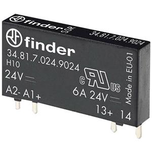 Finder Halfgeleiderrelais 34.81.7.024.9024 Schakelspanning (max.): 33 V/DC Direct schakelend 1 stuk(s)