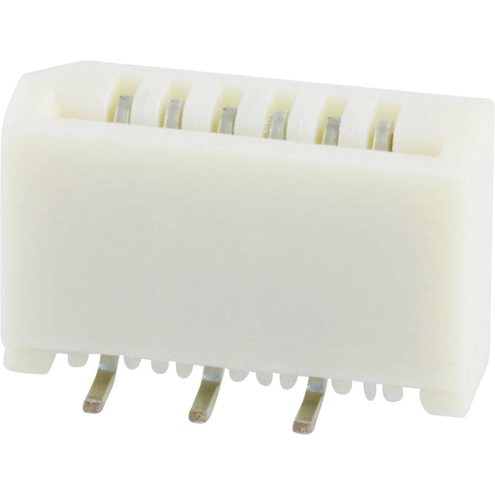 Molex 528080670 Female header (standaard) Totaal aantal polen: 6 Rastermaat: 1 mm Inhoud: 1 stuk(s) Tape on Full reel