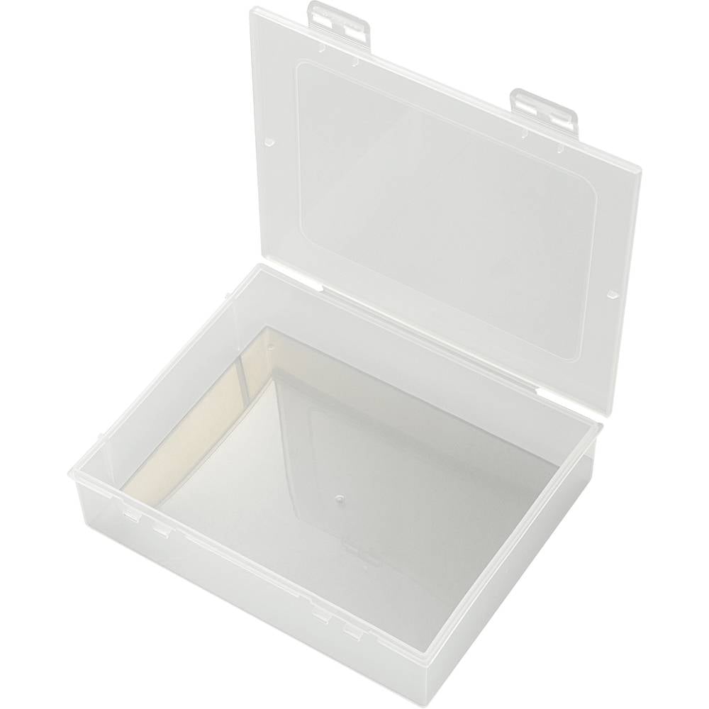 E-112 Assortimentsdoos (l x b x h) 191 x 157 x 47 mm Aantal vakken: 1 Vaste onderverdeling Inhoud 1 stuk(s)