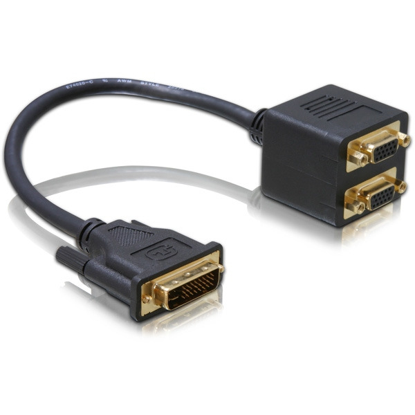 DeLOCK DVI naar 2 x VGA Adapter Adapter