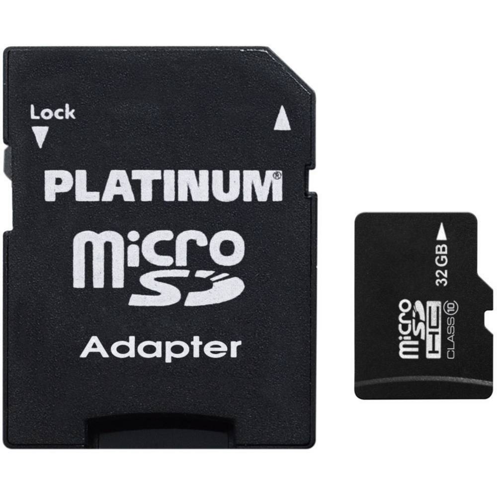 Platinum 177332 microSDHC-kaart 32 GB Class 10 Incl. SD-adapter