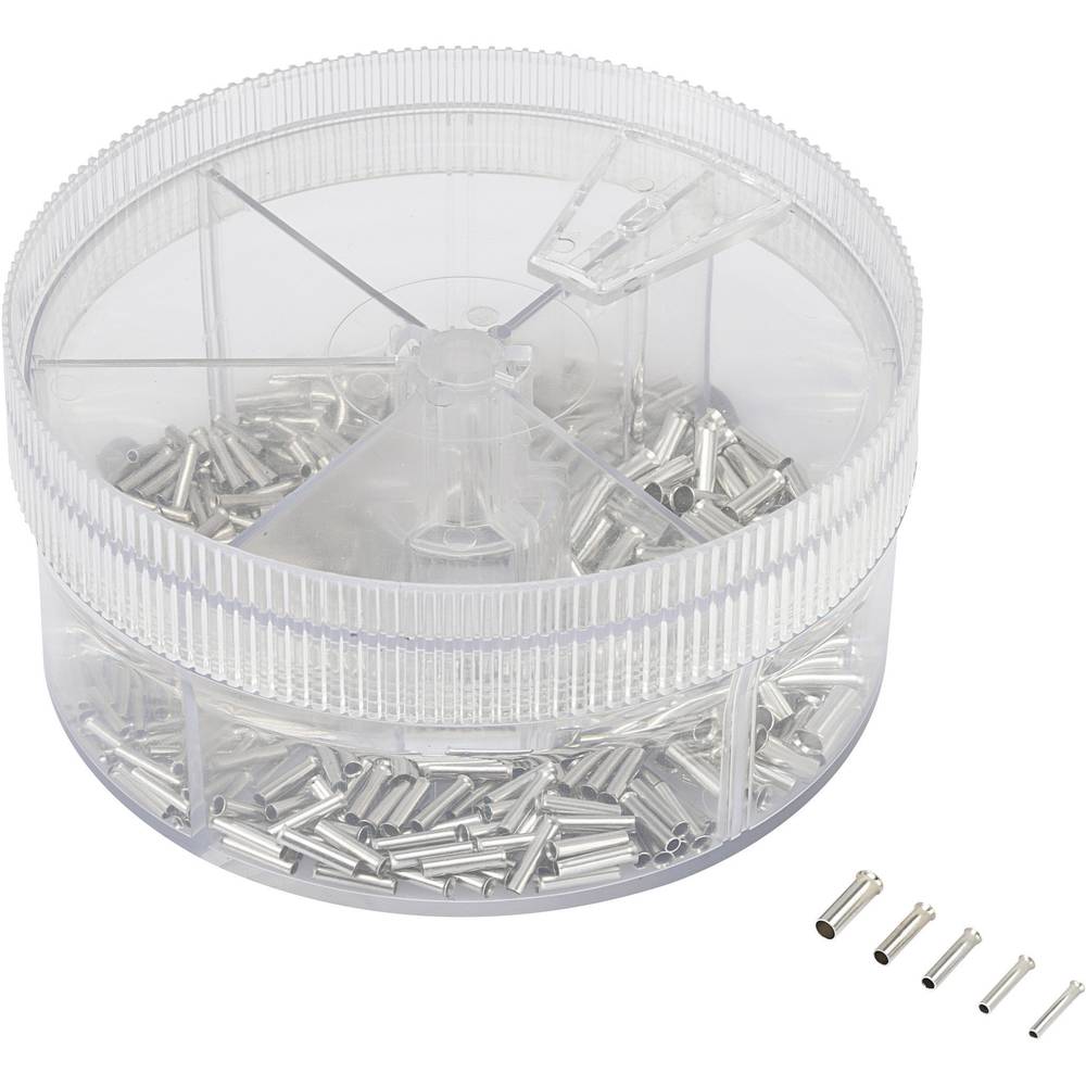 Conrad Components 739773 Assortiment adereindhulzen 0.50 mm² - 2.50 mm² Metaal 500 stuk(s)