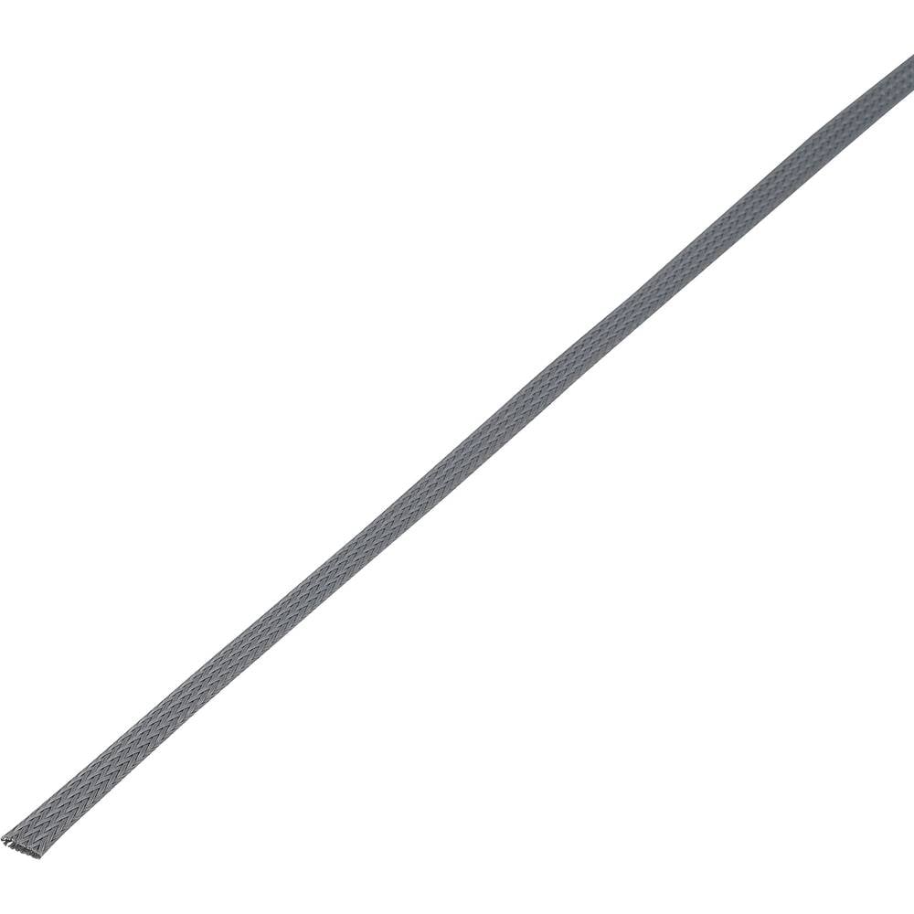 Conrad Components 1243873 CBBOX0915-GY Gevlochten slang Grijs PET 8 tot 14 mm 10 m