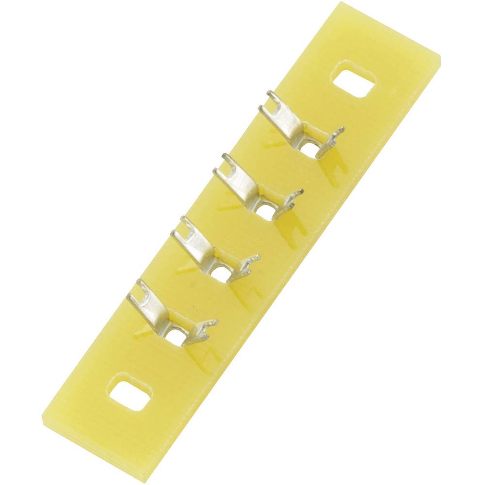 Conrad Components Soldeerlijst Enkele rij Totaal aantal polen 4 Epoxide (l x b x h) 36 x 9 x 1.5 mm 1 stuk(s)