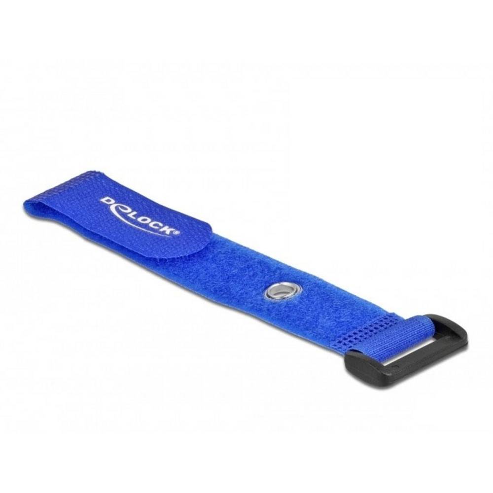 Delock Klittenband kabelbinder (l x b) 190 mm x 25 mm Blauw 5 stuk(s)