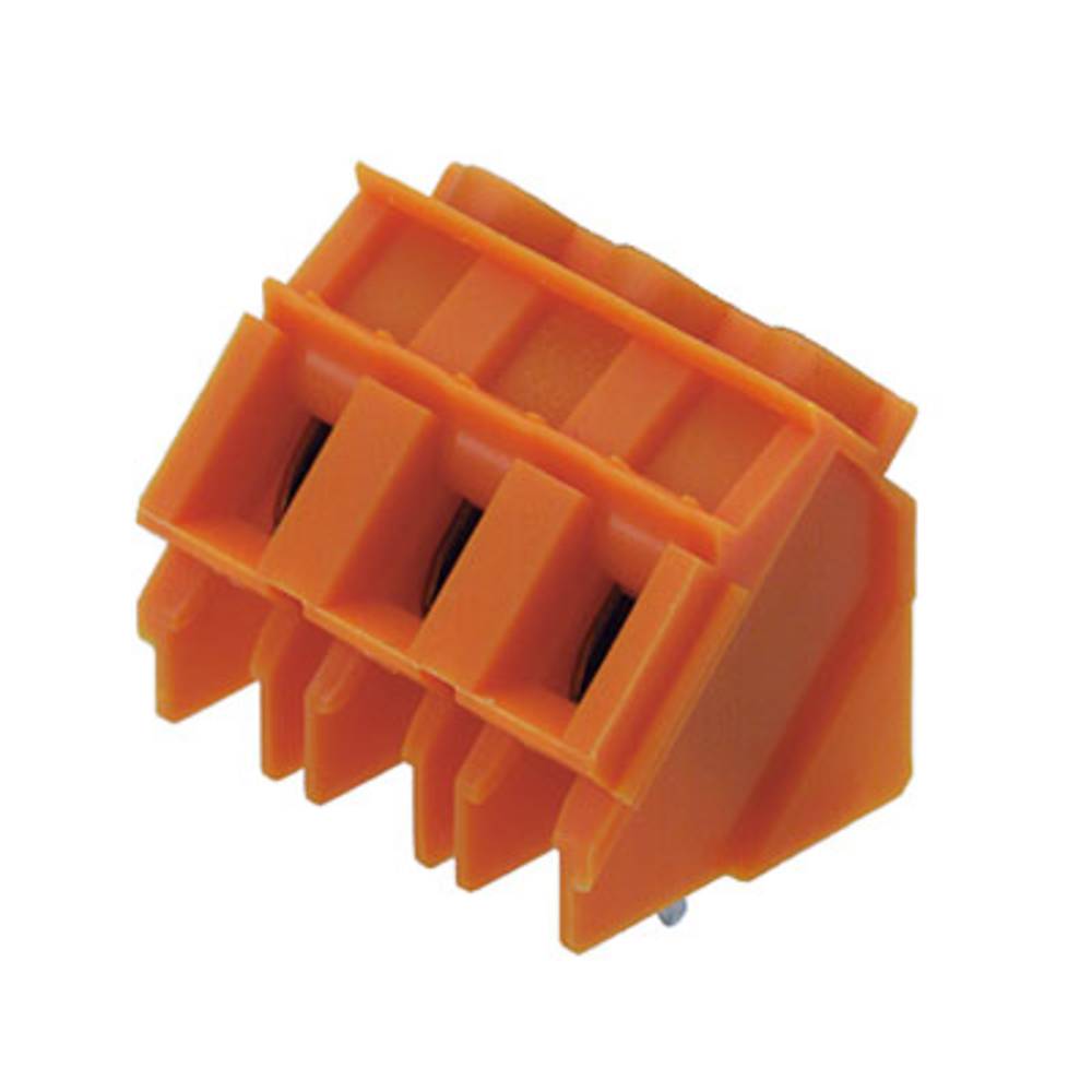 Weidmüller 1595810000 Klemschroefblok 4 mm² Aantal polen 3 Oranje 100 stuk(s)