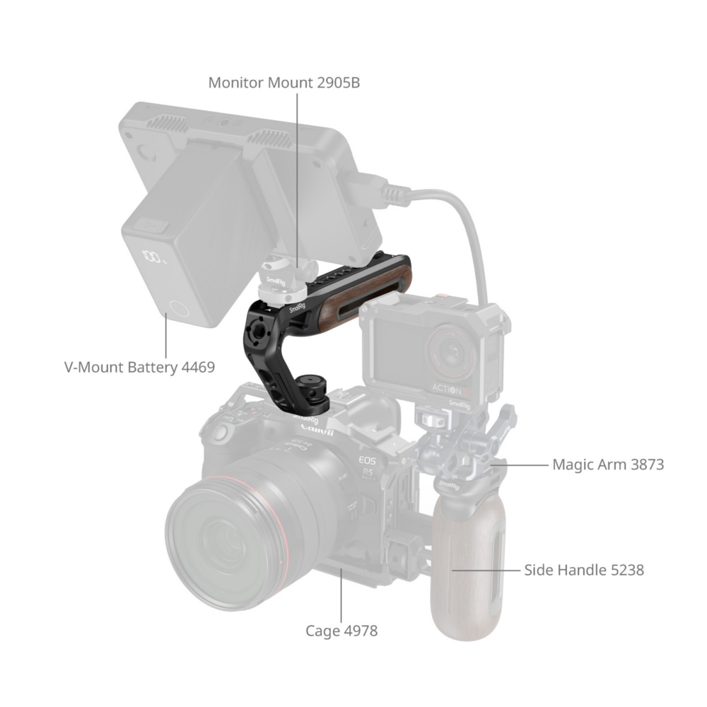 SmallRig 5252 Top Handle With Two-In-ONE Locating Screw