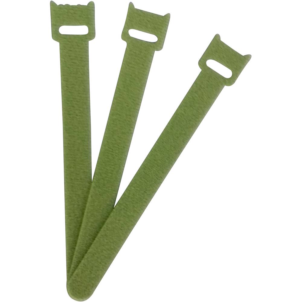 FASTECH Klittenband kabelbinder Om te bundelen Haak- en lusdeel (l x b) 150 mm x 13 mm Groen 100 stuk(s)