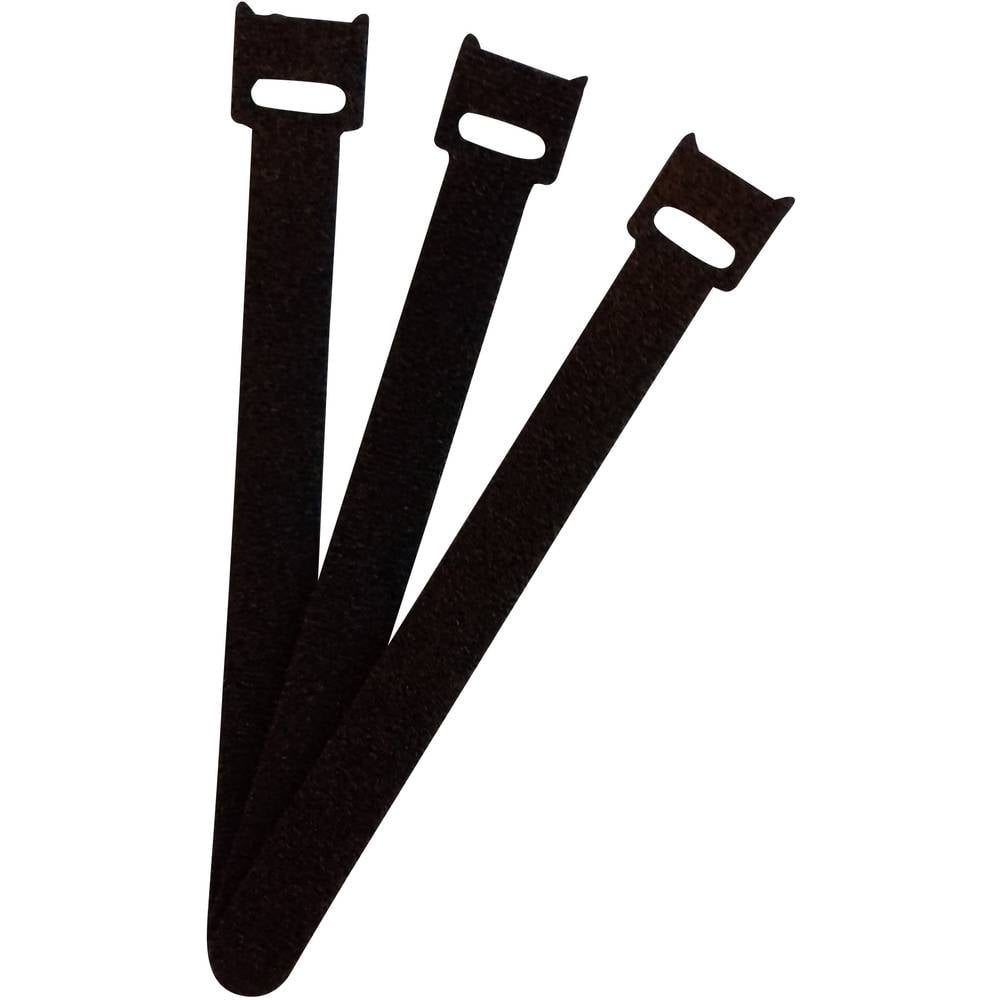 FASTECH Klittenband kabelbinder Om te bundelen Haak- en lusdeel (l x b) 150 mm x 13 mm Zwart 100 stuk(s)