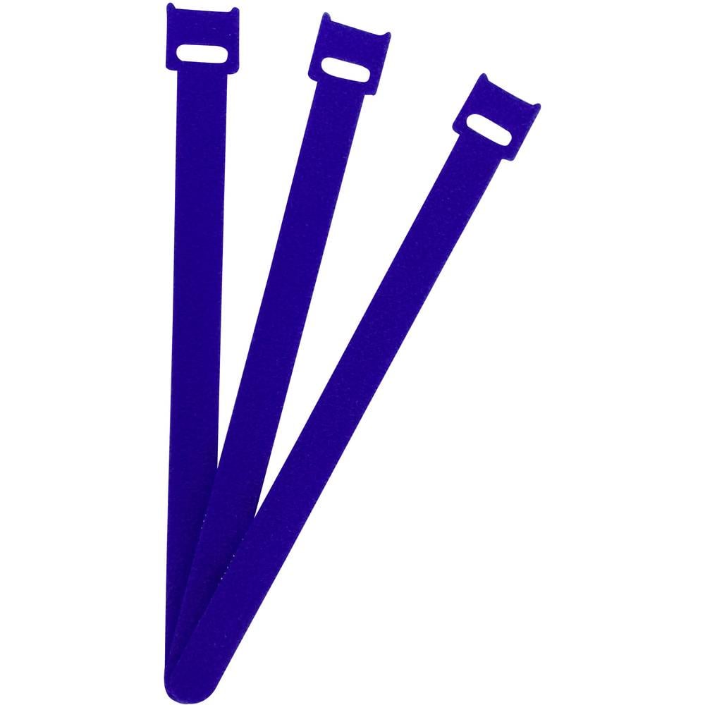 FASTECH Klittenband kabelbinder Om te bundelen Haak- en lusdeel (l x b) 200 mm x 13 mm Blauw 100 stuk(s)