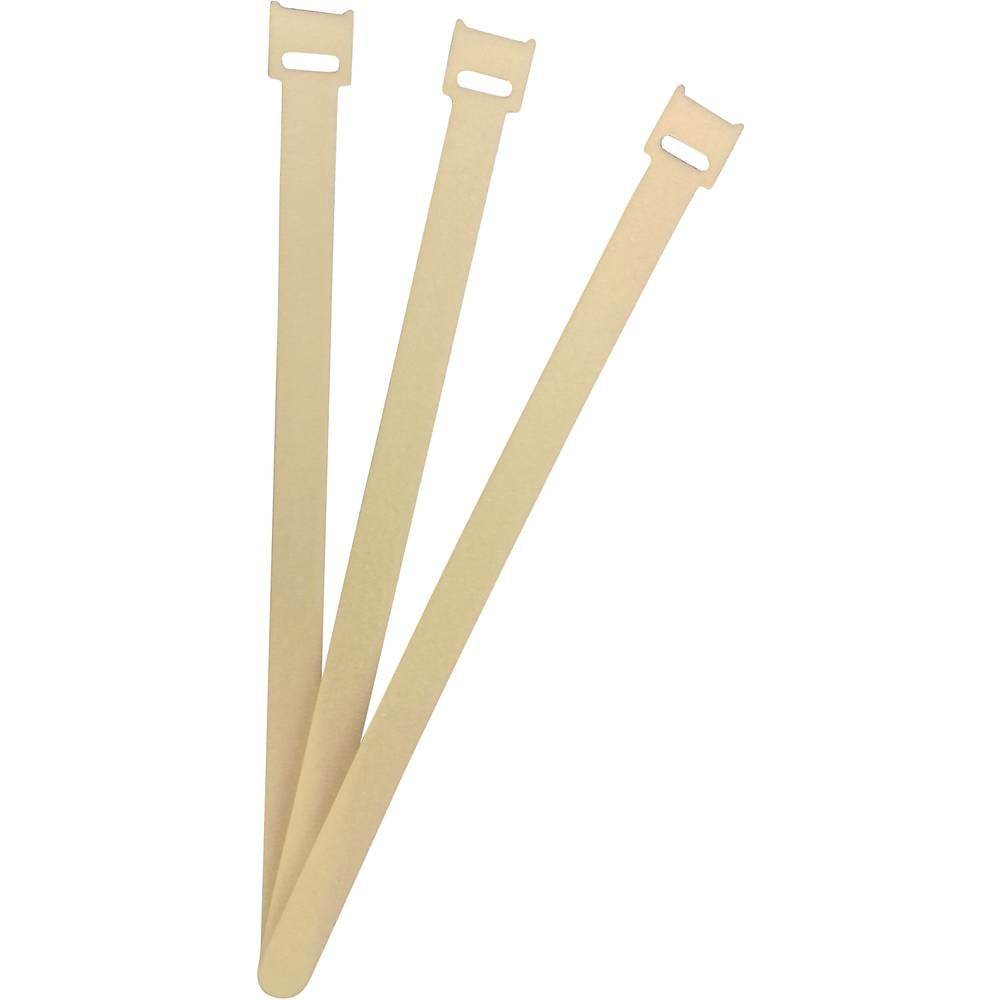 FASTECH Klittenband kabelbinder Om te bundelen Haak- en lusdeel (l x b) 250 mm x 13 mm Wit 100 stuk(s)