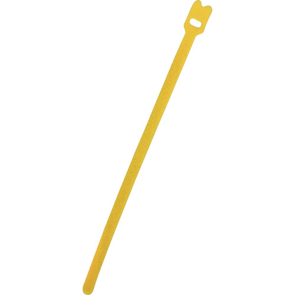 FASTECH Klittenband kabelbinder Om te bundelen Haak- en lusdeel (l x b) 200 mm x 7 mm Geel 100 stuk(s)