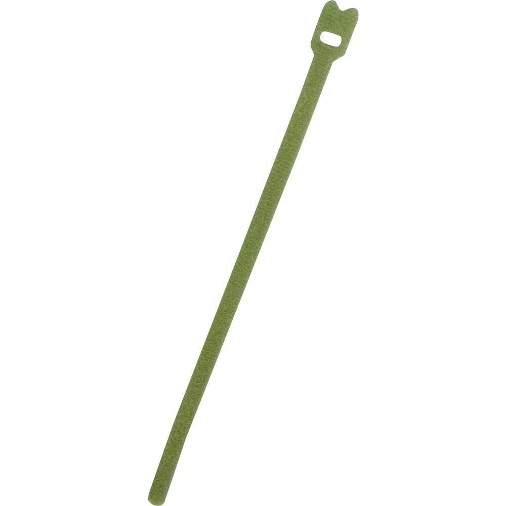 FASTECH Klittenband kabelbinder Om te bundelen Haak- en lusdeel (l x b) 200 mm x 7 mm Groen 100 stuk(s)