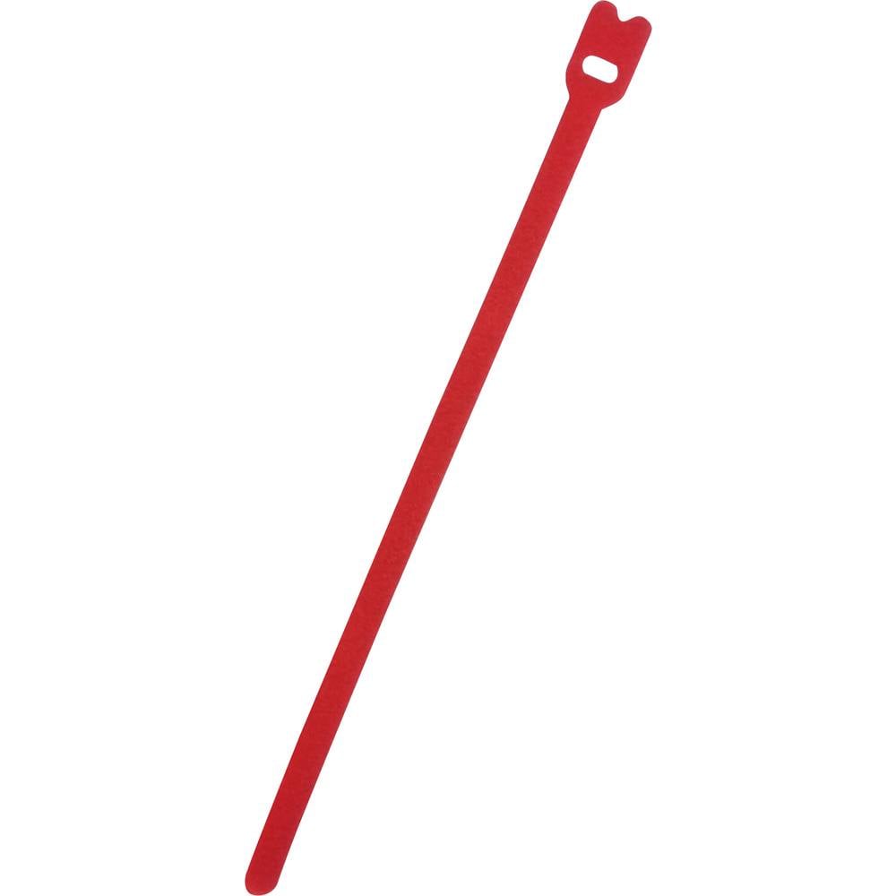 FASTECH Klittenband kabelbinder Om te bundelen Haak- en lusdeel (l x b) 200 mm x 7 mm Rood 100 stuk(s)
